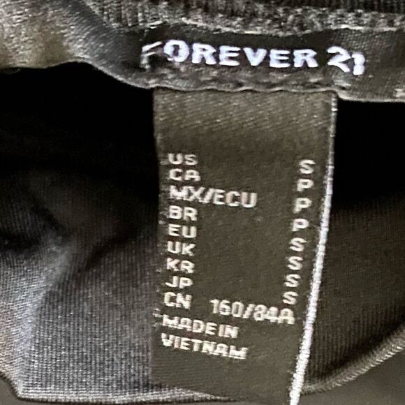 Forever 21 Black Cowl Neck Academia Casual Business Work Bodysuit Tank Top Shirt - Picture 4 of 4